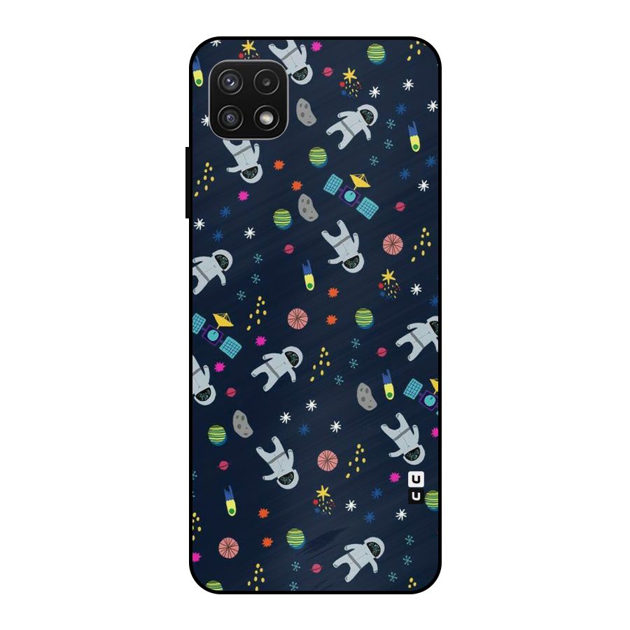 Spaceman Dance Metal Back Case for Galaxy A22 5G