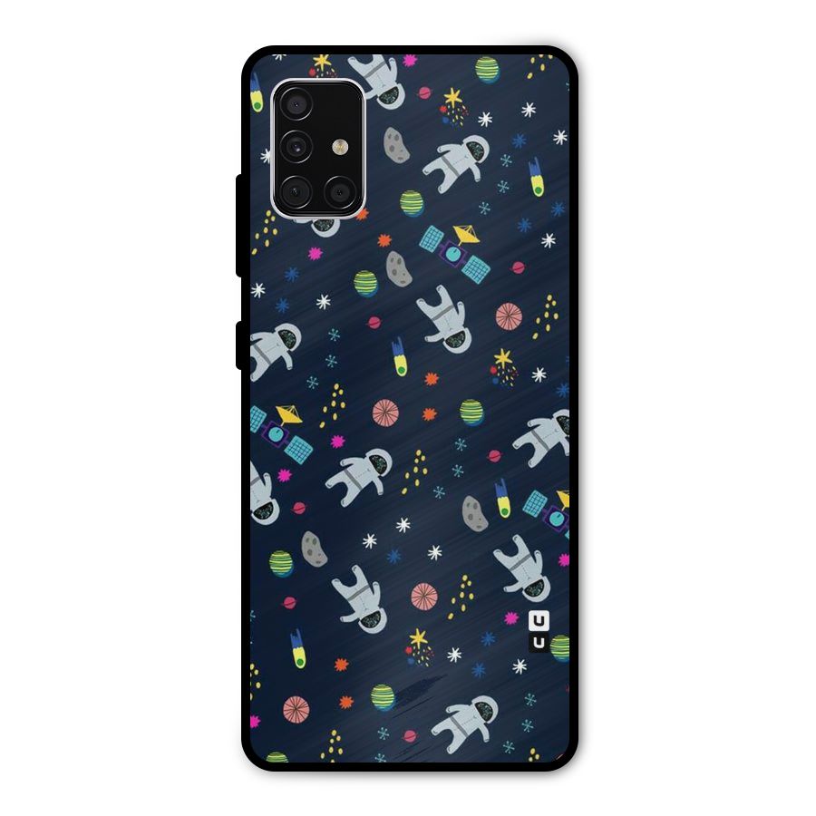 Spaceman Dance Metal Back Case for Galaxy A51