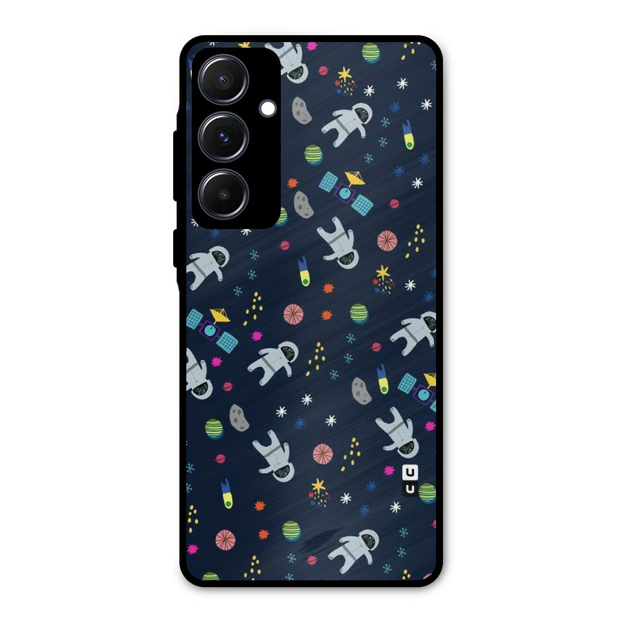 Spaceman Dance Metal Back Case for Galaxy A55