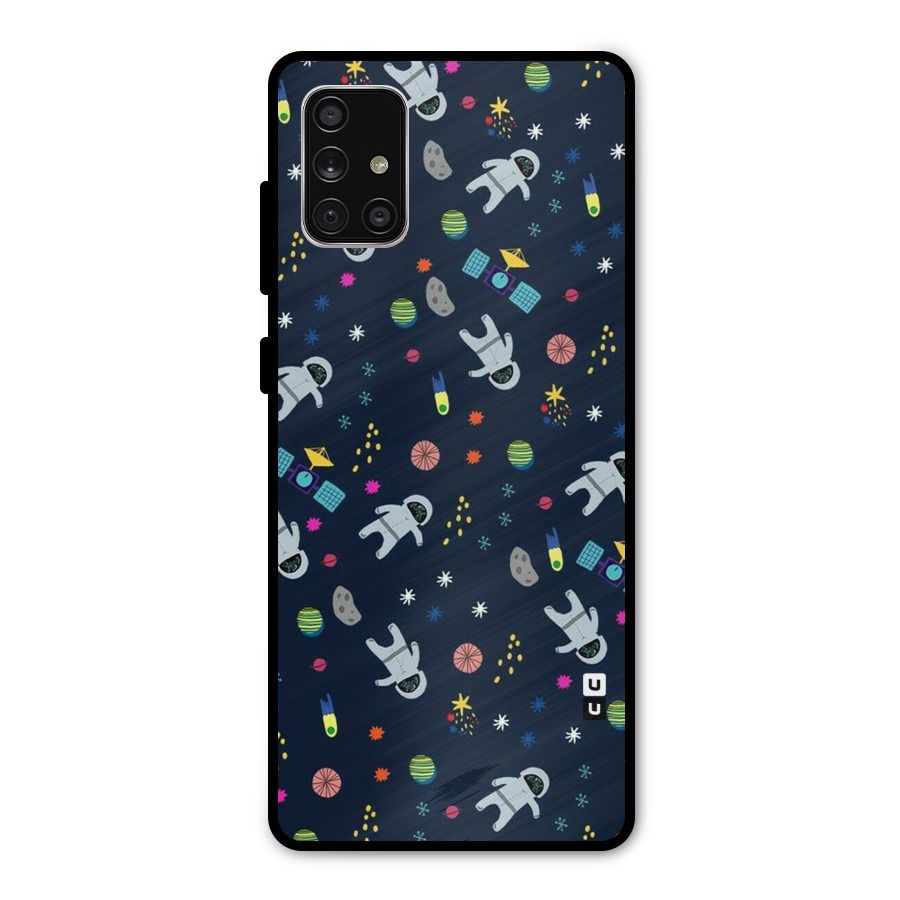 Spaceman Dance Metal Back Case for Galaxy A71