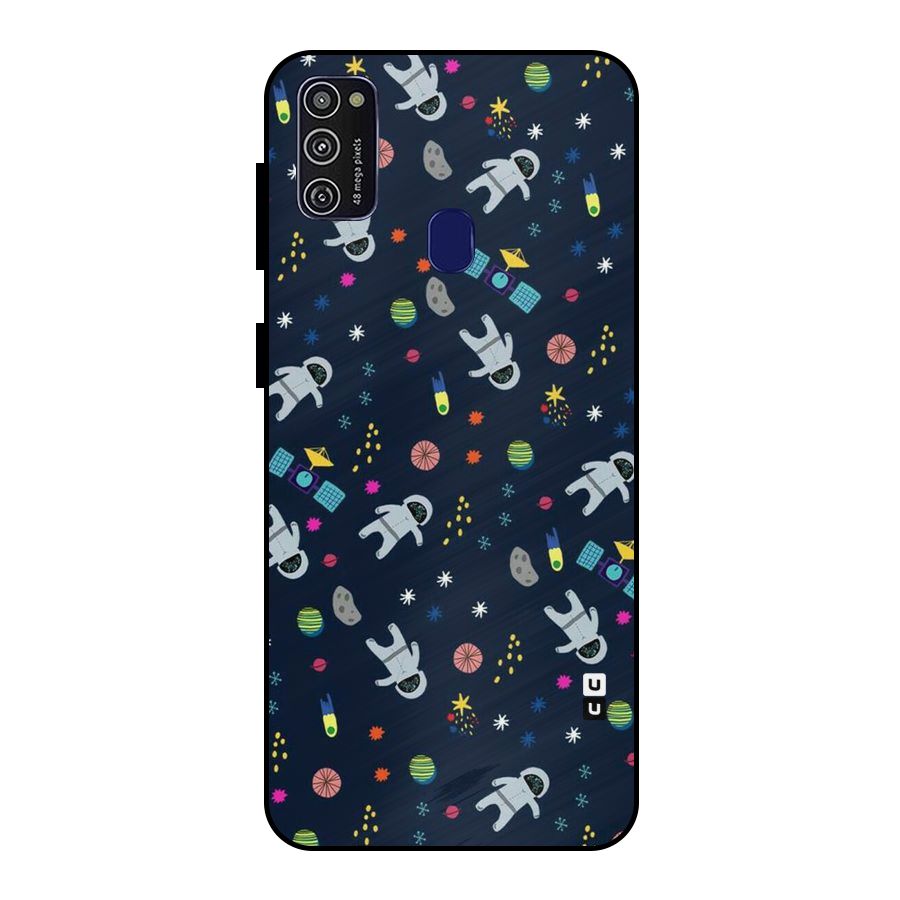 Spaceman Dance Metal Back Case for Galaxy M21