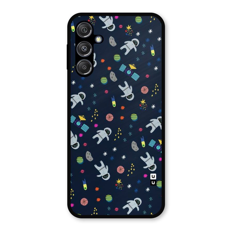 Spaceman Dance Metal Back Case for Galaxy M34 5G