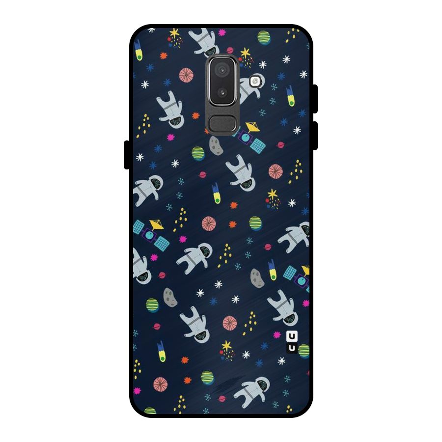 Spaceman Dance Metal Back Case for Galaxy On8 (2018)