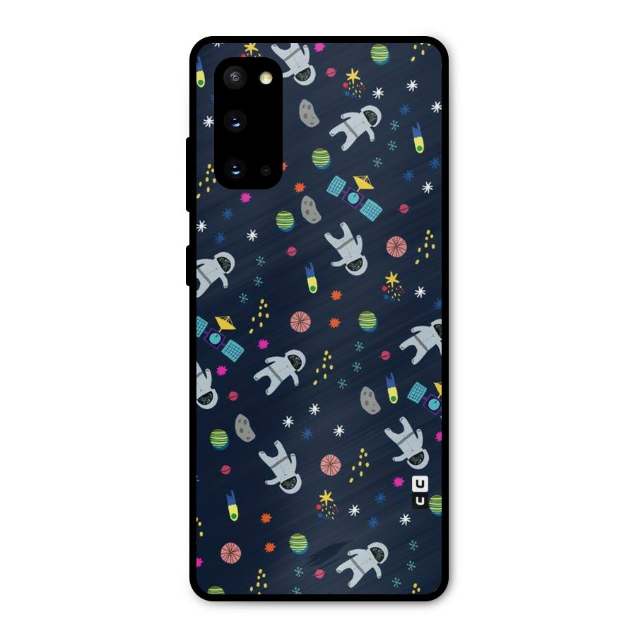 Spaceman Dance Metal Back Case for Galaxy S20