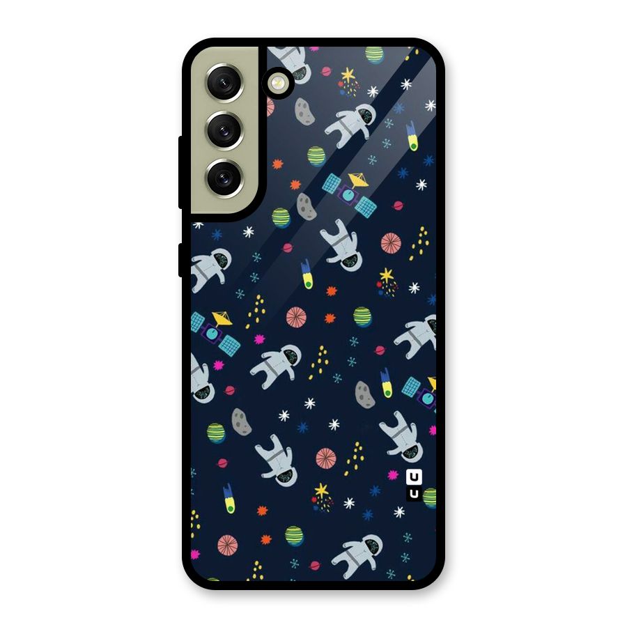 Spaceman Dance Metal Back Case for Galaxy S21 FE 5G (2023)