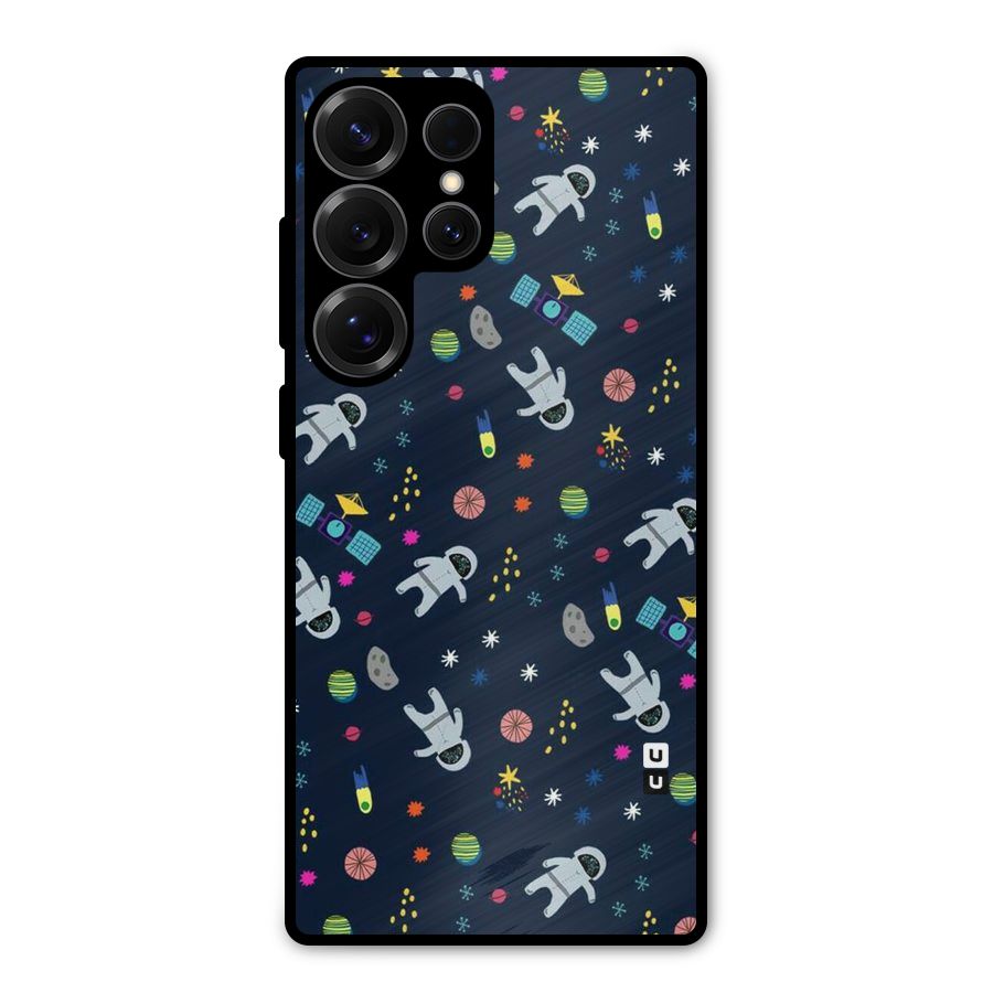 Spaceman Dance Metal Back Case for Galaxy S25 Ultra