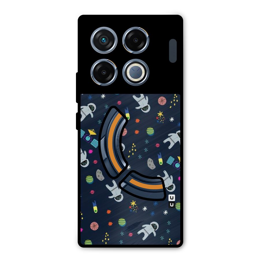 Spaceman Dance Metal Back Case for Infinix GT 20 Pro