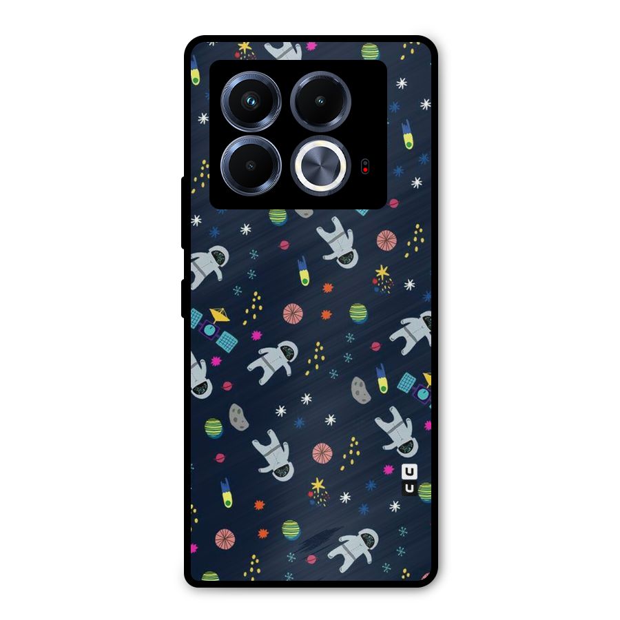 Spaceman Dance Metal Back Case for Infinix Note 40 5G