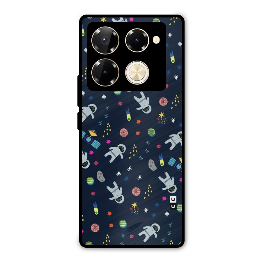 Spaceman Dance Metal Back Case for Infinix Note 40 Pro