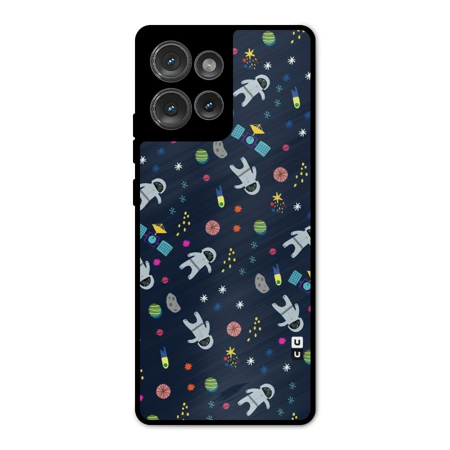 Spaceman Dance Metal Back Case for Motorola Edge 50