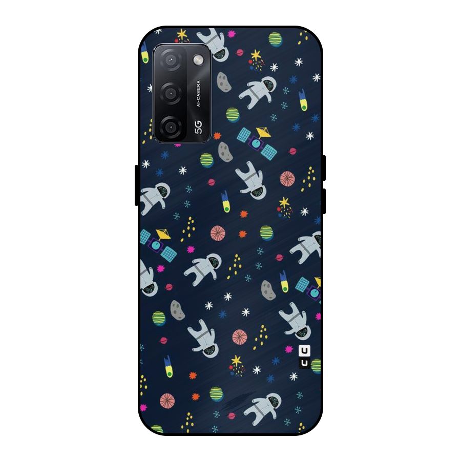 Spaceman Dance Metal Back Case for Oppo A53s 5G