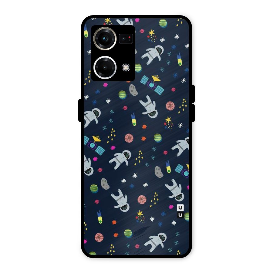 Spaceman Dance Metal Back Case for Oppo F21s Pro 4G