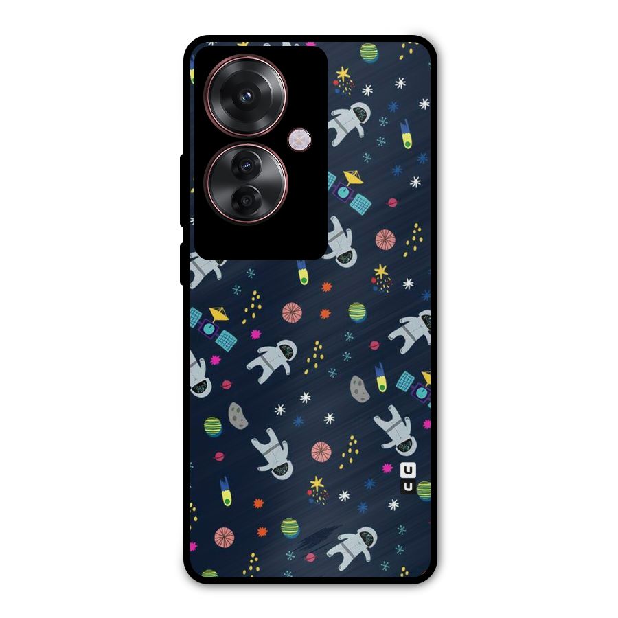 Spaceman Dance Metal Back Case for Oppo F25 Pro
