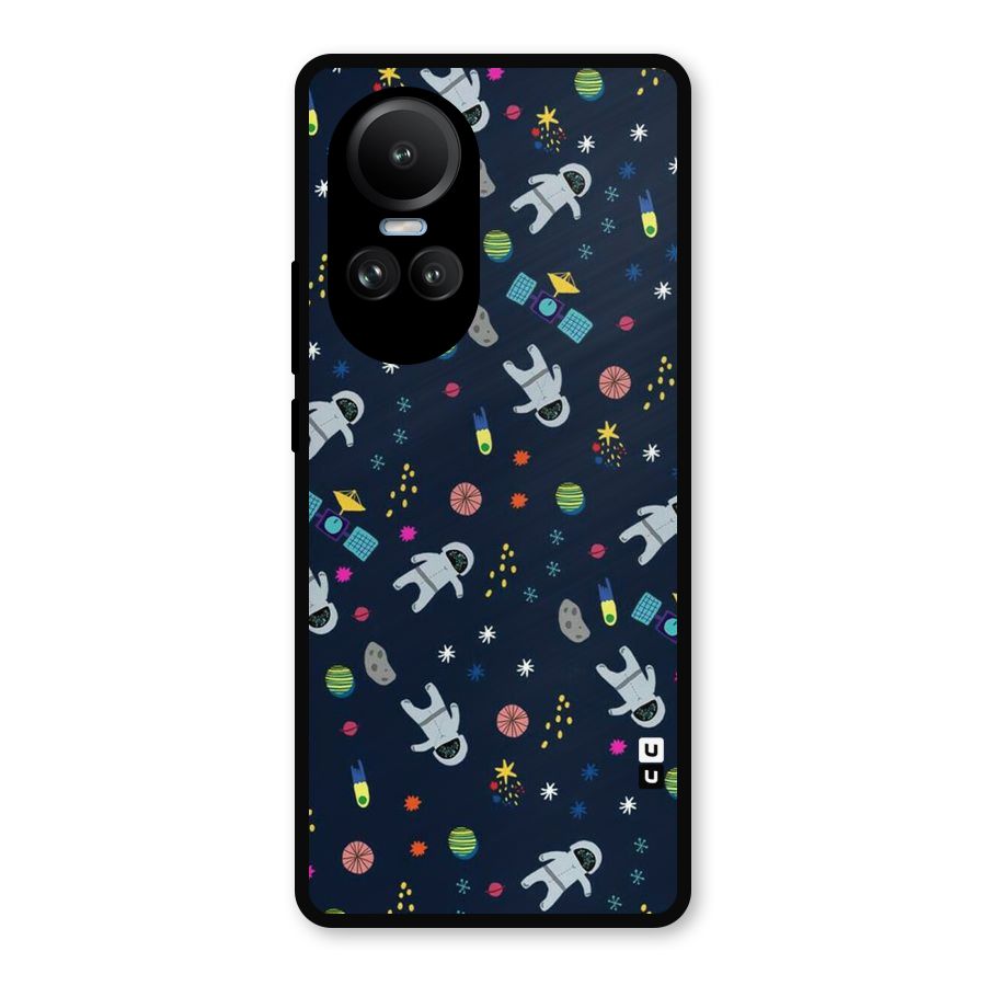 Spaceman Dance Metal Back Case for Oppo Reno10 Pro