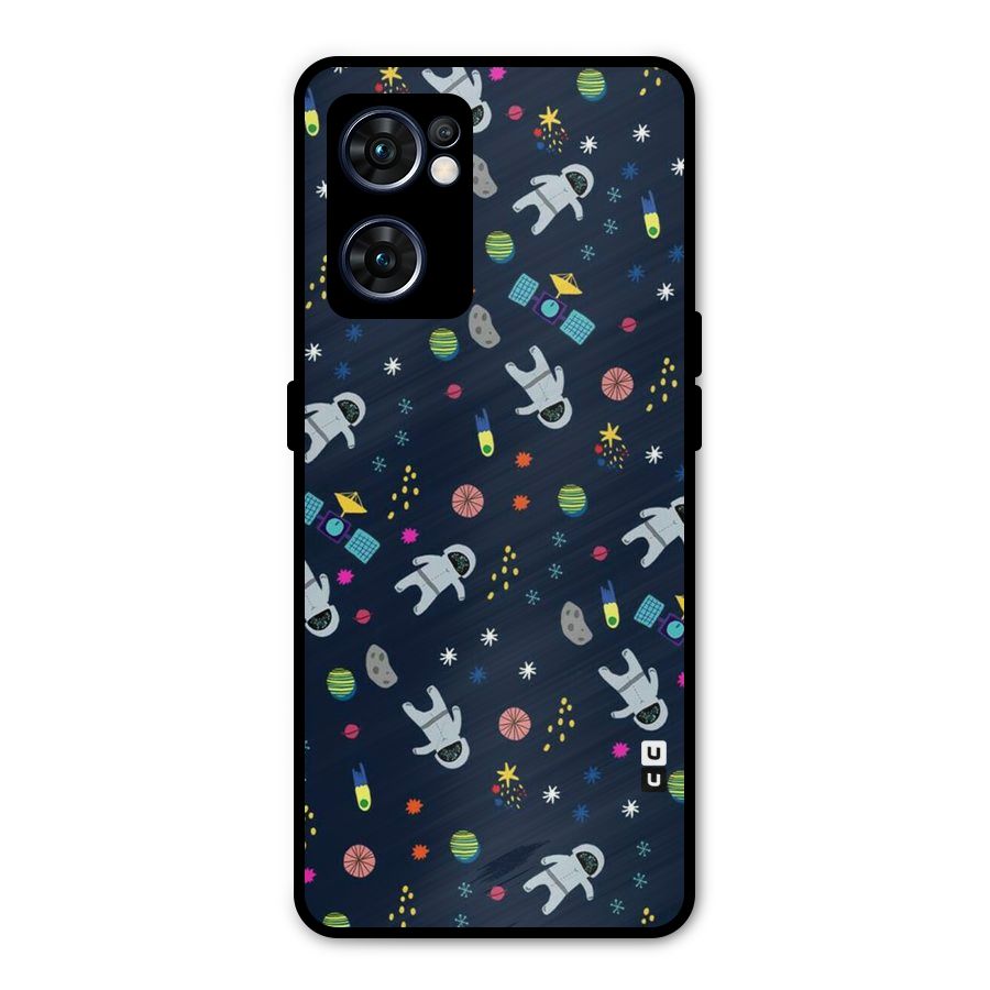 Spaceman Dance Metal Back Case for Oppo Reno7 5G