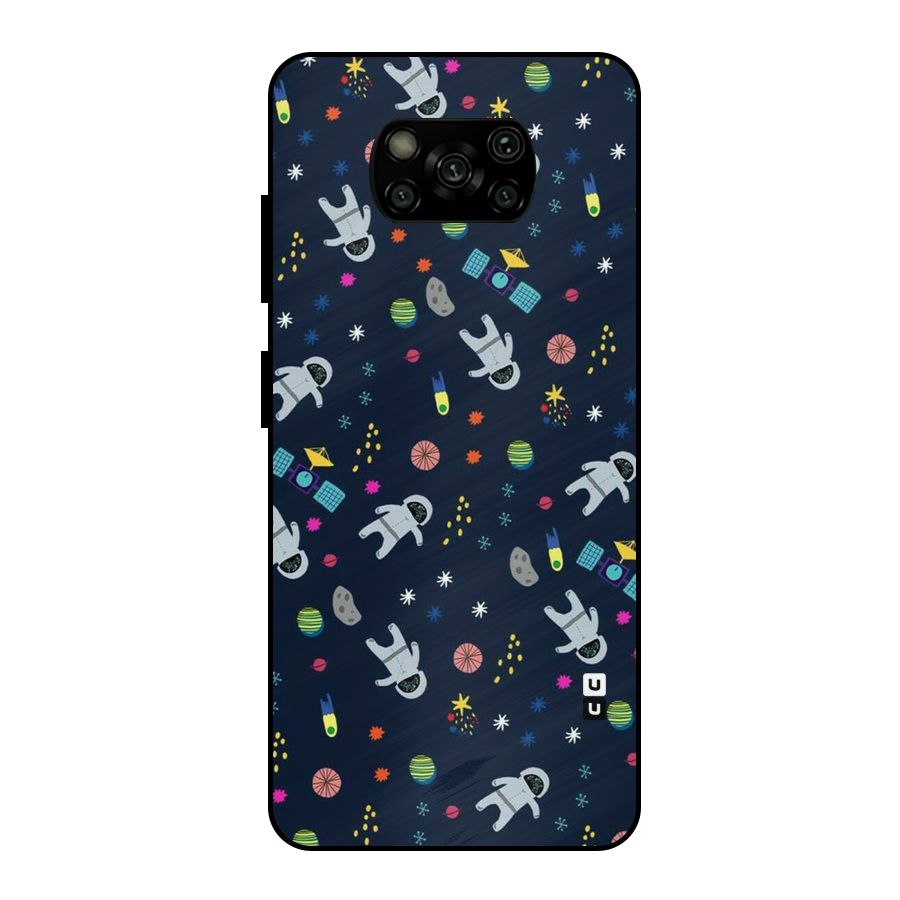 Spaceman Dance Metal Back Case for Poco X3