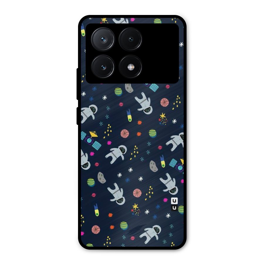 Spaceman Dance Metal Back Case for Poco X6 Pro