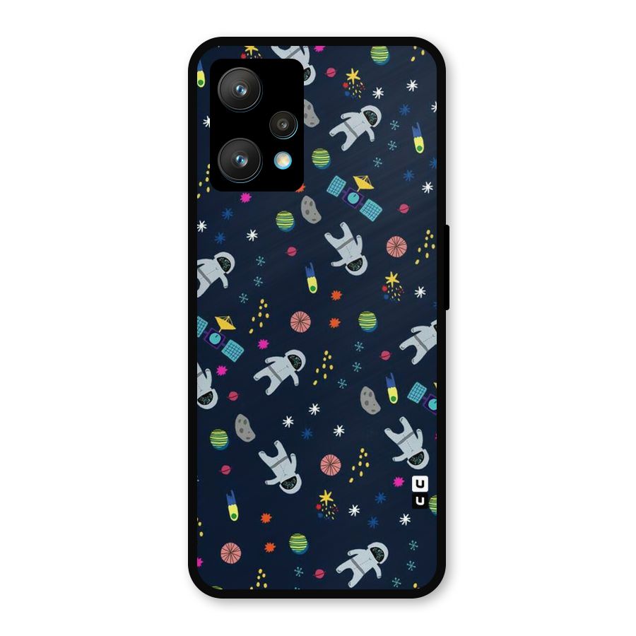 Spaceman Dance Metal Back Case for Realme Narzo 50 Pro