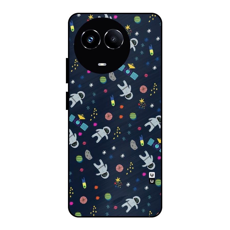 Spaceman Dance Metal Back Case for Realme Narzo 60X