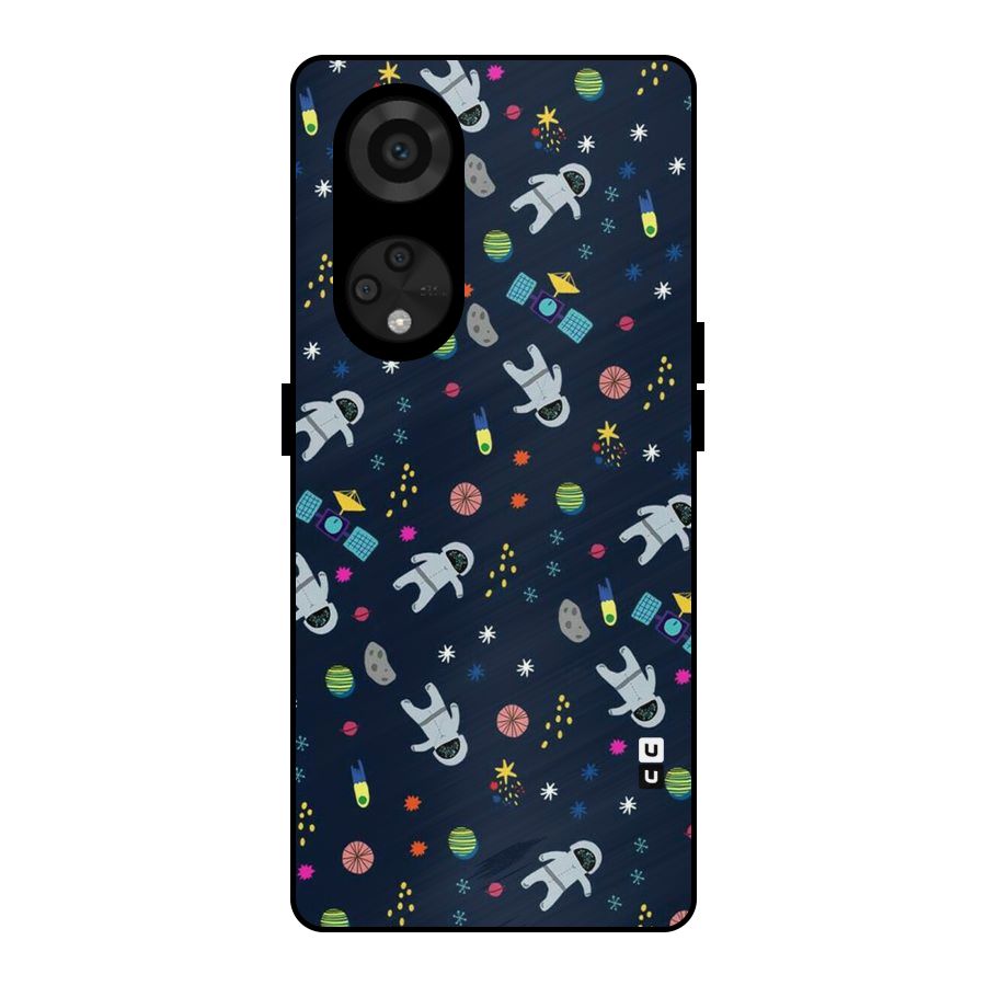 Spaceman Dance Metal Back Case for Reno8 T 5G