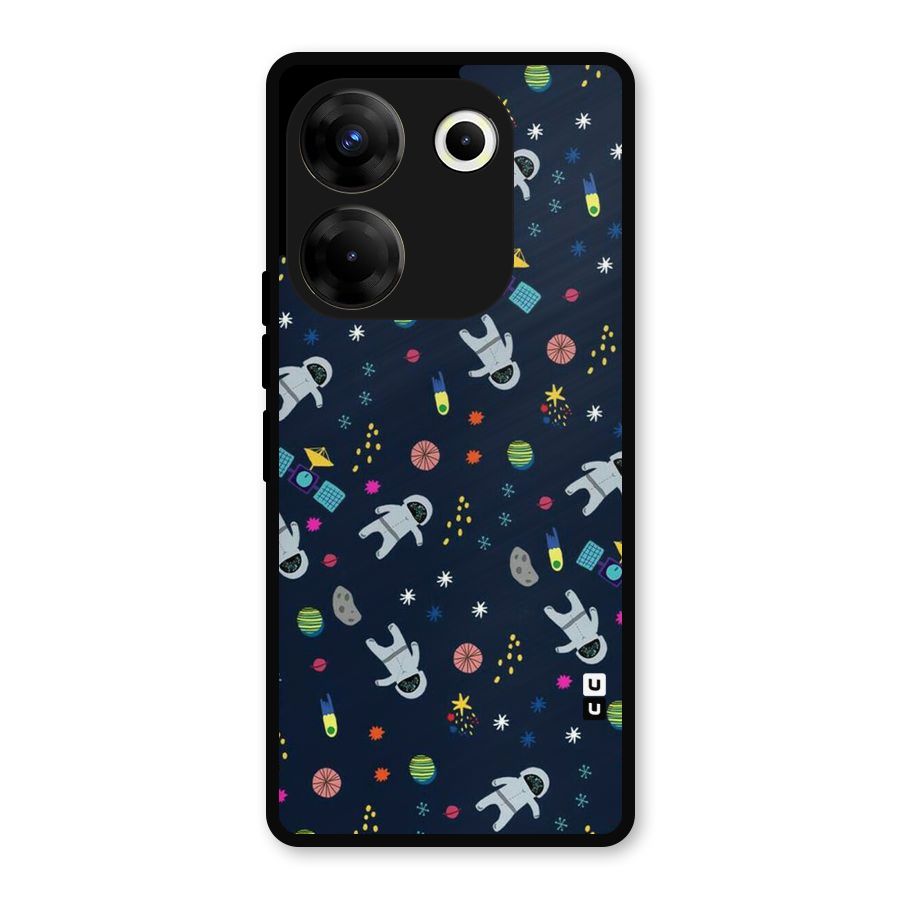 Spaceman Dance Metal Back Case for Tecno Camon 20 Pro