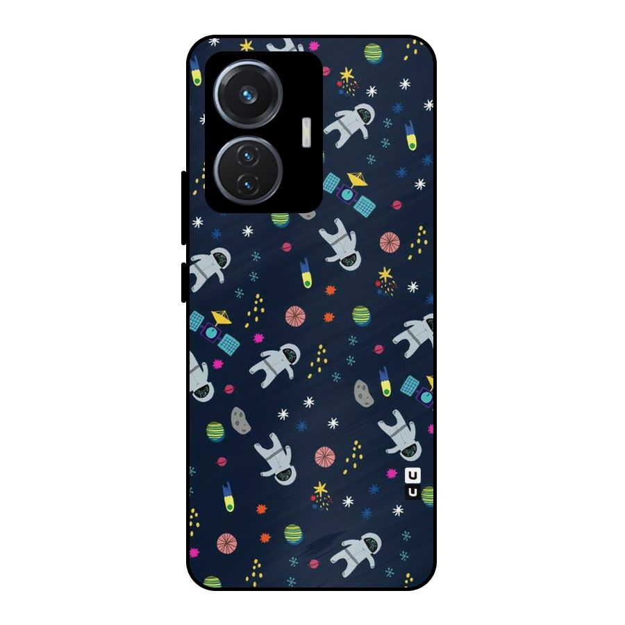 Spaceman Dance Metal Back Case for Vivo T1 44W
