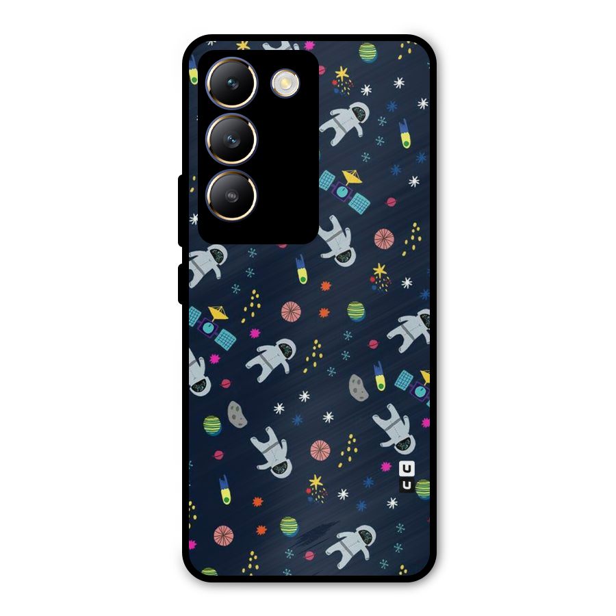 Spaceman Dance Metal Back Case for Vivo T3 5G