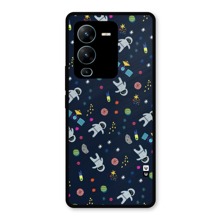 Spaceman Dance Metal Back Case for Vivo V25 Pro
