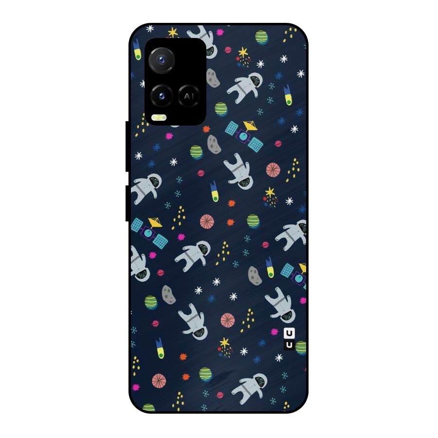 Spaceman Dance Metal Back Case for Vivo Y21A