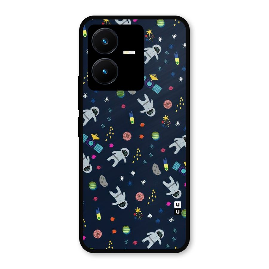 Spaceman Dance Metal Back Case for Vivo Y22