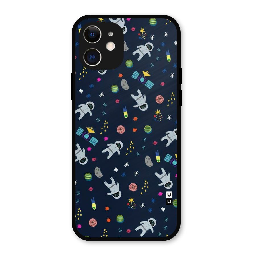 Spaceman Dance Metal Back Case for iPhone 12