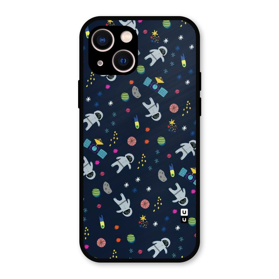 Spaceman Dance Metal Back Case for iPhone 13
