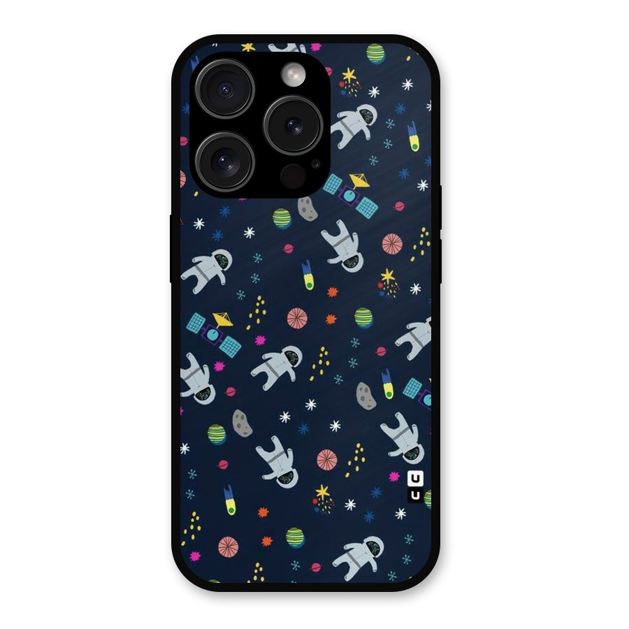 Spaceman Dance Metal Back Case for iPhone 15 Pro