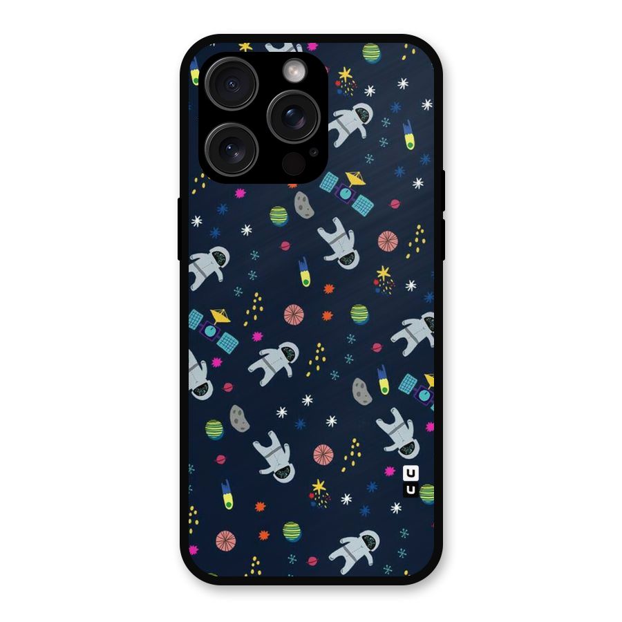 Spaceman Dance Metal Back Case for iPhone 15 Pro Max