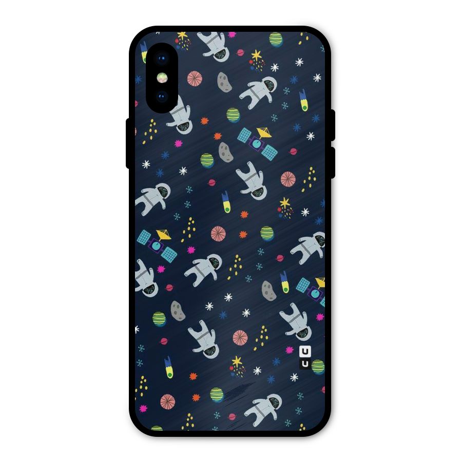 Spaceman Dance Metal Back Case for iPhone X