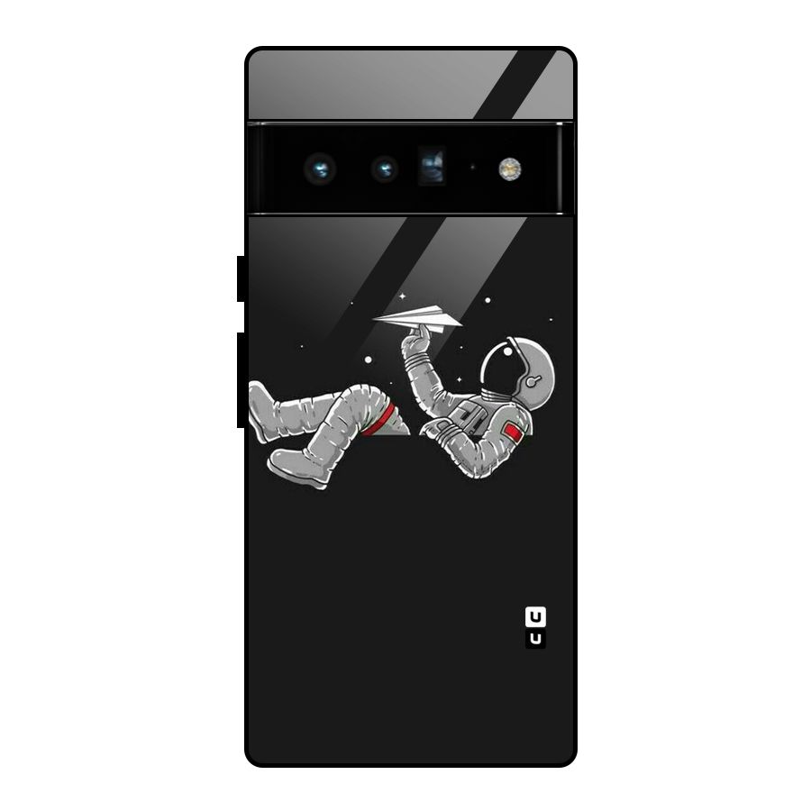 Spaceman Flying Glass Back Case for Google Pixel 6 Pro