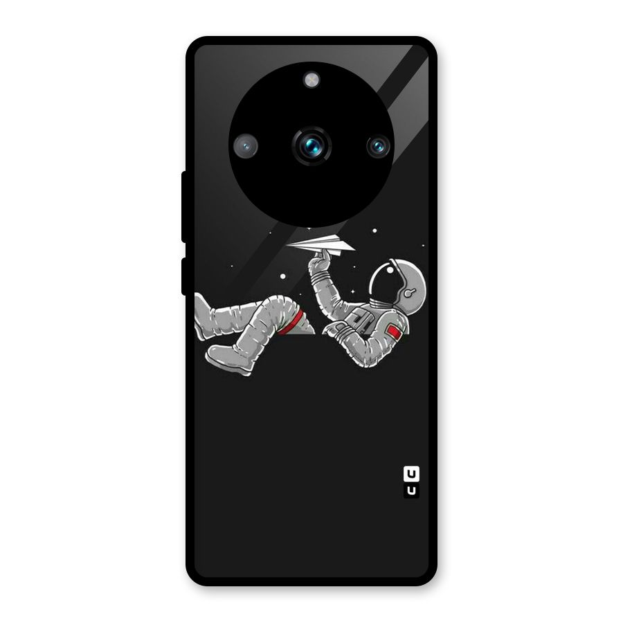 Spaceman Flying Glass Back Case for Realme 11 Pro