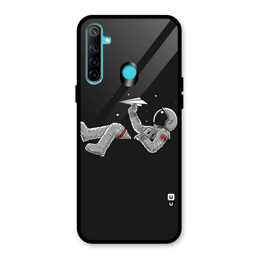 Spaceman Flying Glass Back Case for Realme 5