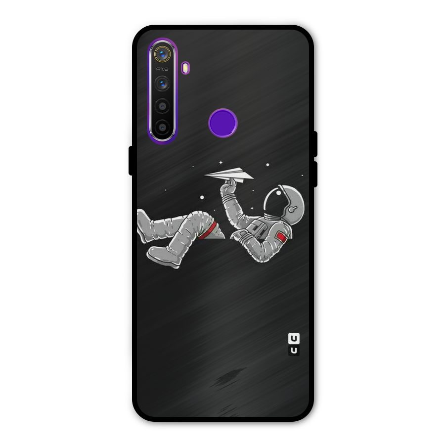 Spaceman Flying Glass Back Case for Realme 5s