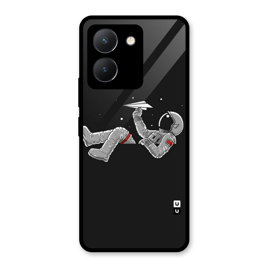 Spaceman Flying Glass Back Case for Vivo Y36