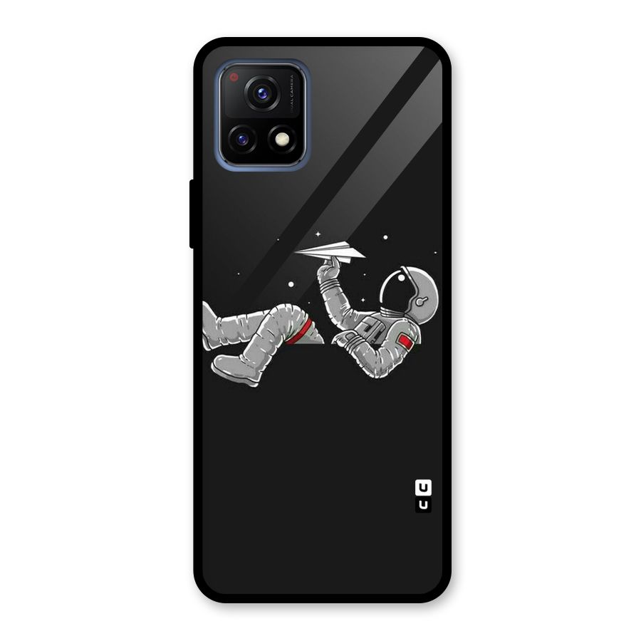 Spaceman Flying Glass Back Case for Vivo Y72 5G