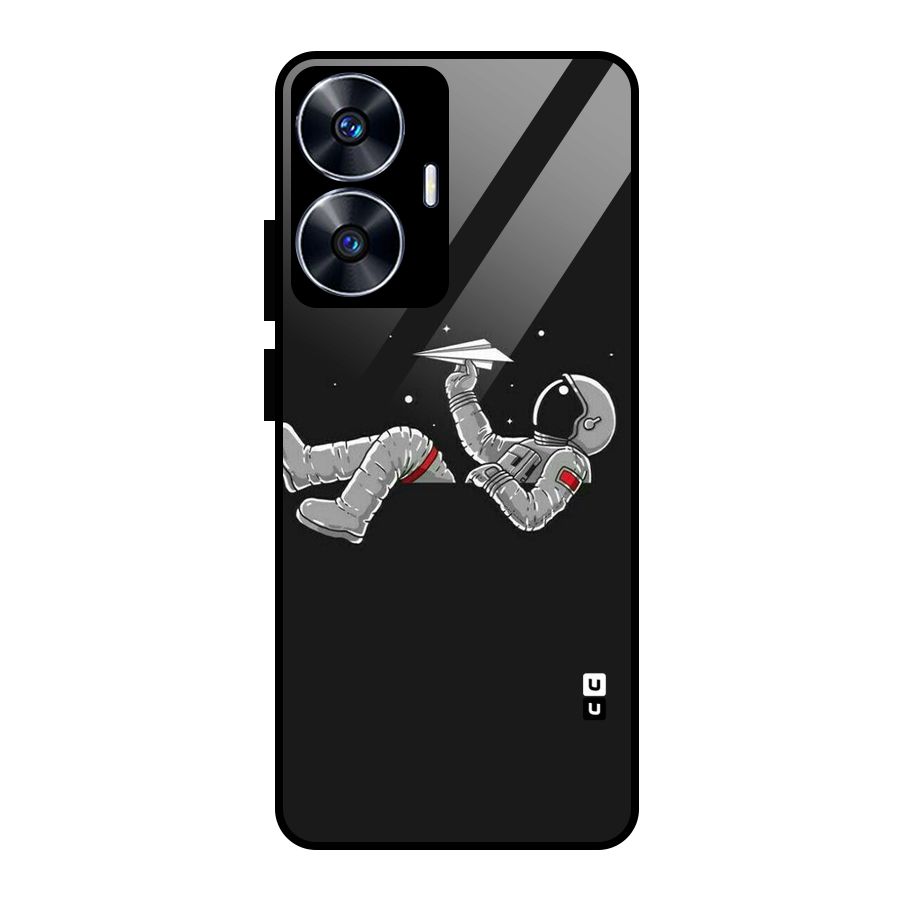 Spaceman Flying Glass Back Case for realme C55