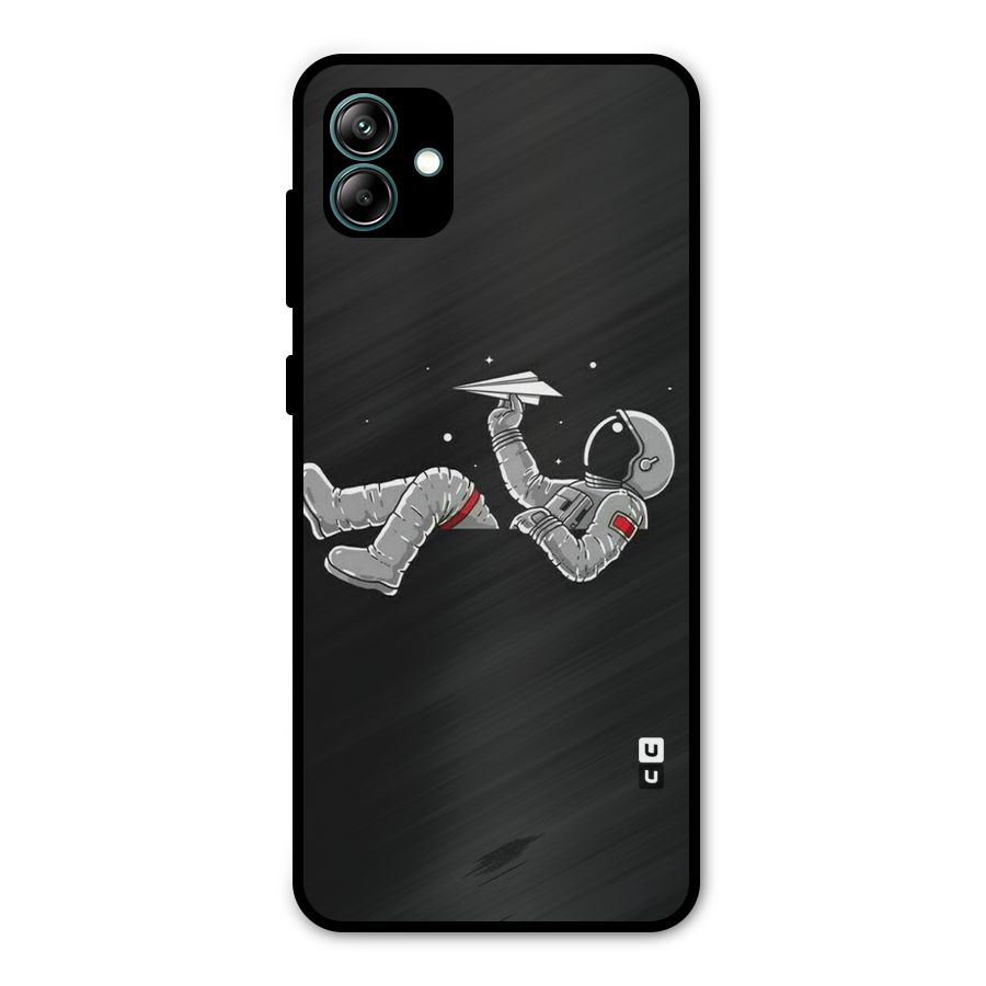 Spaceman Flying Metal Back Case for Galaxy A04