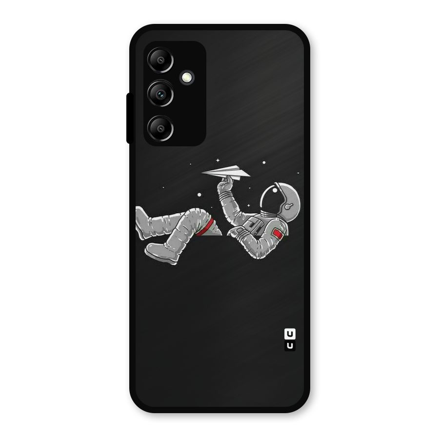 Spaceman Flying Metal Back Case for Galaxy A14 5G