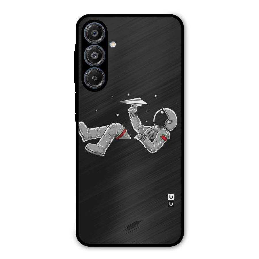Spaceman Flying Metal Back Case for Galaxy A16 5G