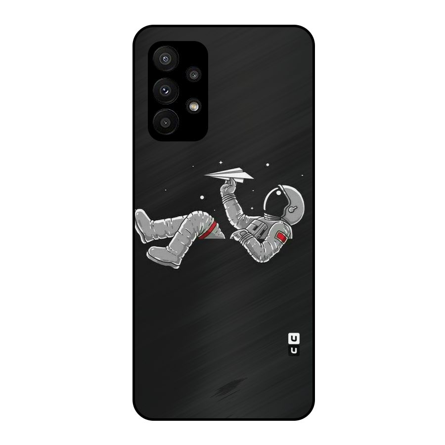 Spaceman Flying Metal Back Case for Galaxy A23