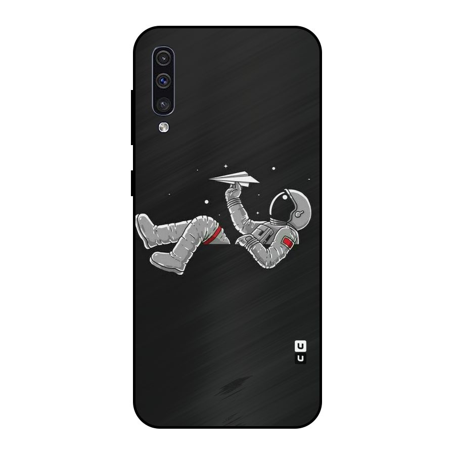 Spaceman Flying Metal Back Case for Galaxy A30s