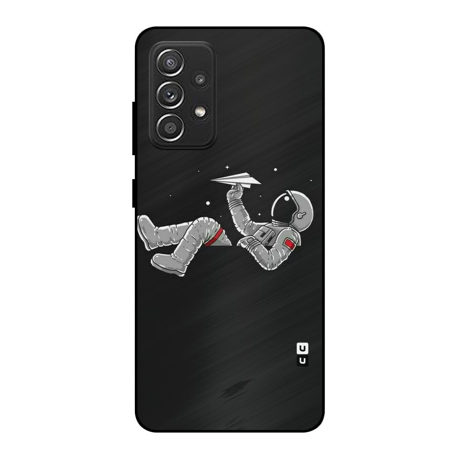 Spaceman Flying Metal Back Case for Galaxy A52