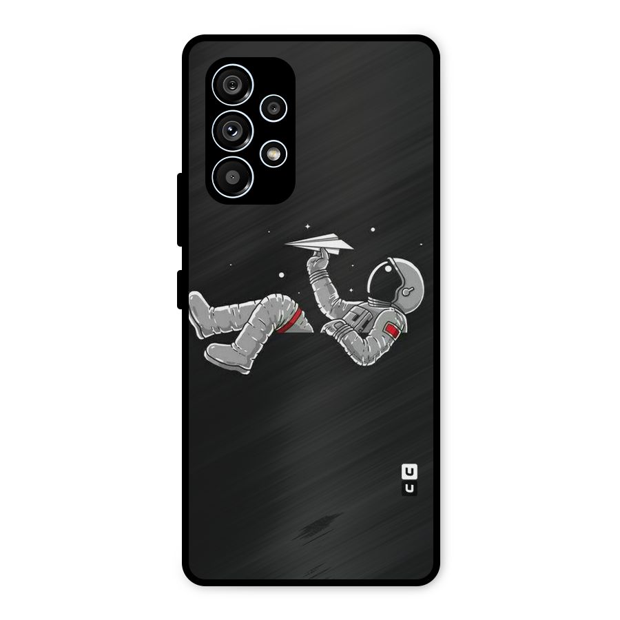 Spaceman Flying Metal Back Case for Galaxy A53 5G