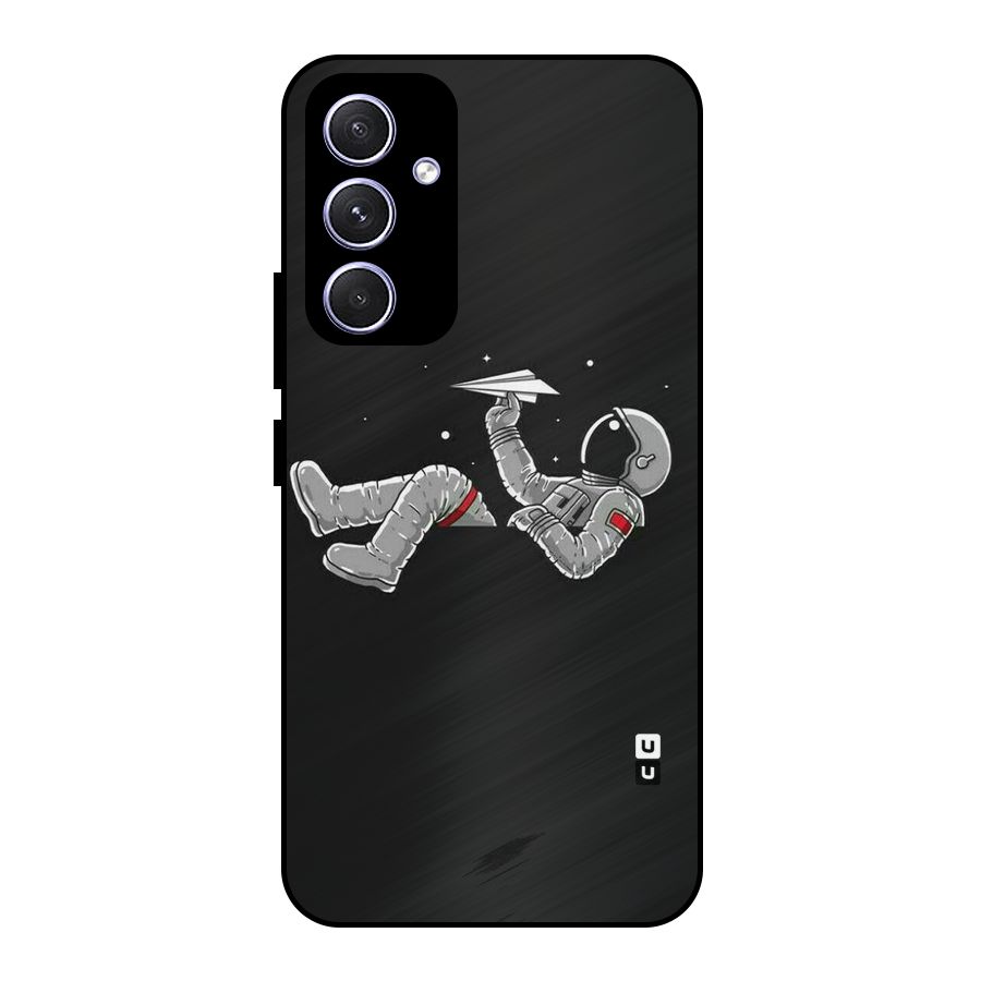 Spaceman Flying Metal Back Case for Galaxy A54